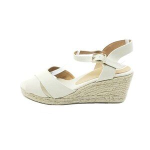 Castaner Blaudell Espadrille Jute Wedge Sandals Beige Canvas EUR 39 US 8-8.5